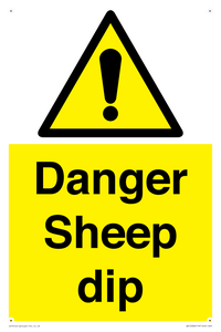 Danger Sheep dip